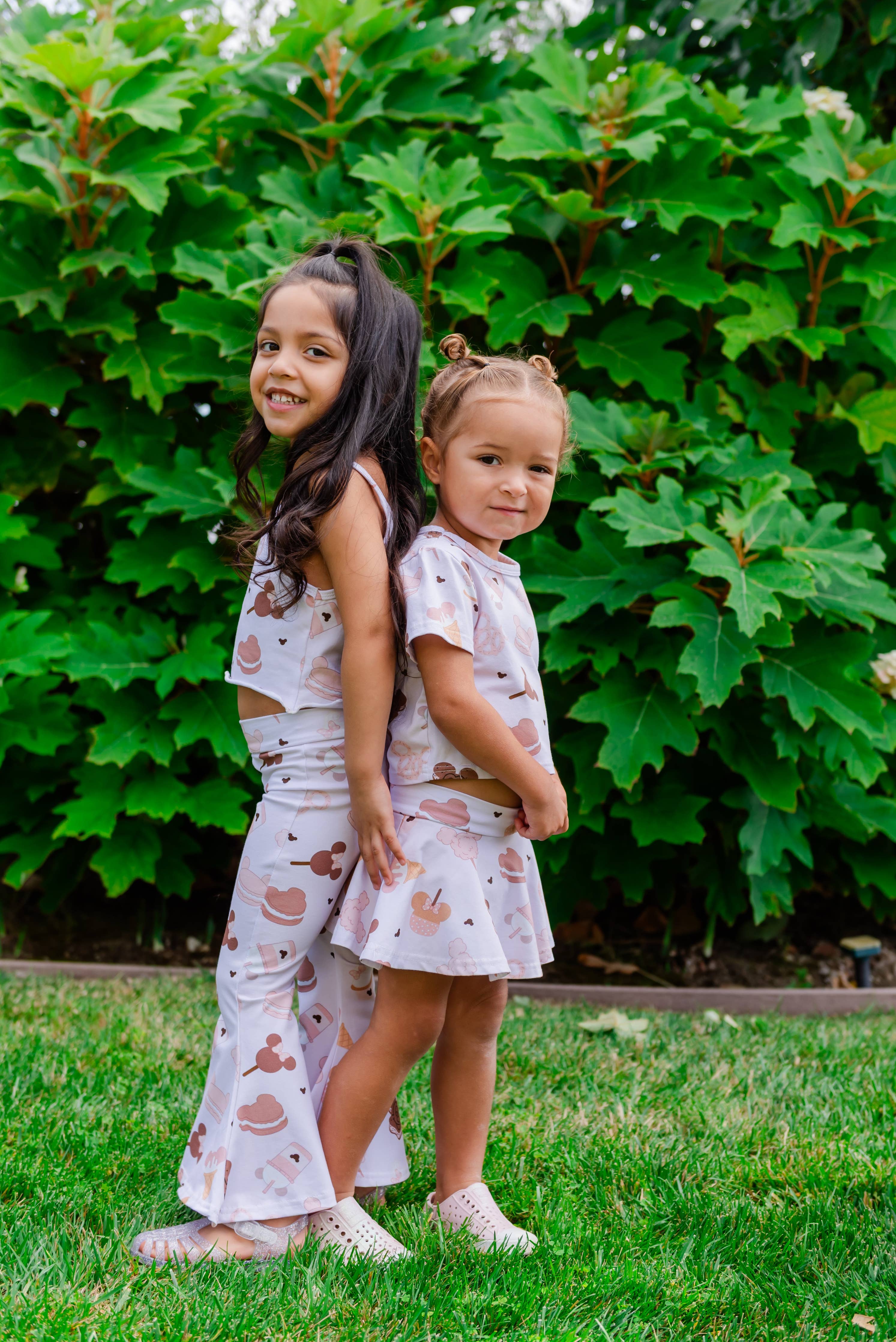 Parks Neutral Snacks Skirt Set - Soft Twirl Skirt & Top