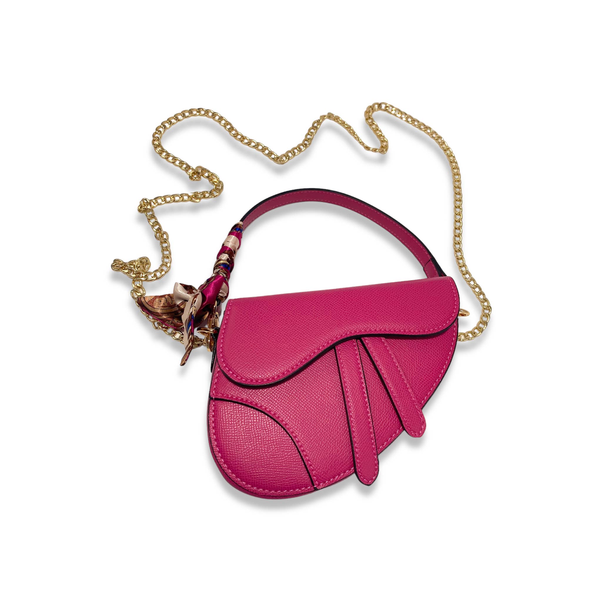 B1309 & B1342 Saddle Purse w/ Scarf (6 Colors)