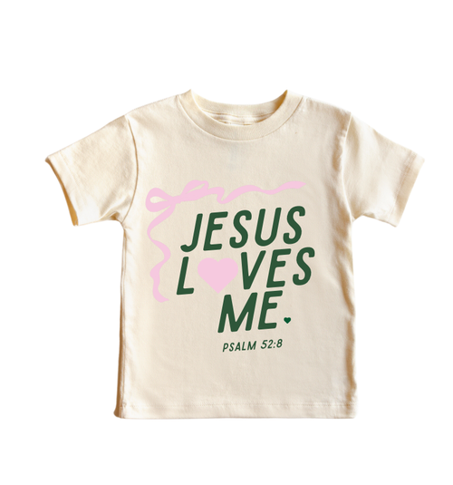 "Jesus Loves Me" Ribbon Tee