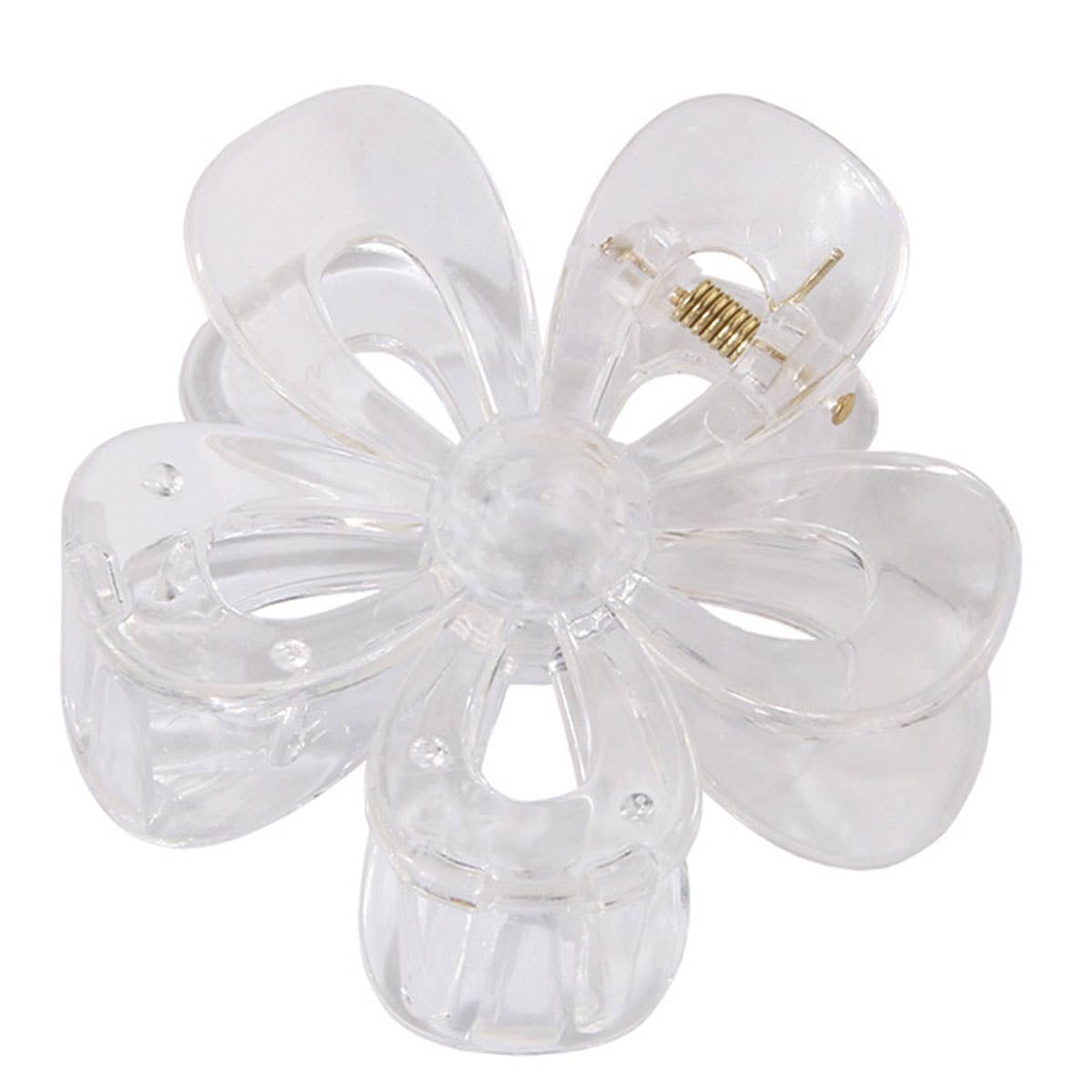 Matte Acrylic Flower Hair Claw Clip for Women_CWAHA07298